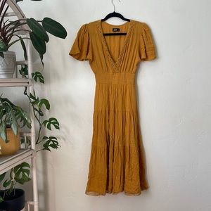Dotti Yellow Midi Dress